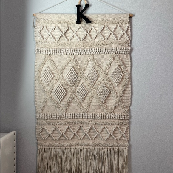 Other - Cream Bohemian Geometric Wall Hanging Decor 31x53